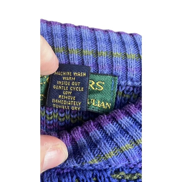 VTG Y2K Cosby Colours Alexander Julian Sweater Mens Large Cotton Made In USA - Picture 4 of 6